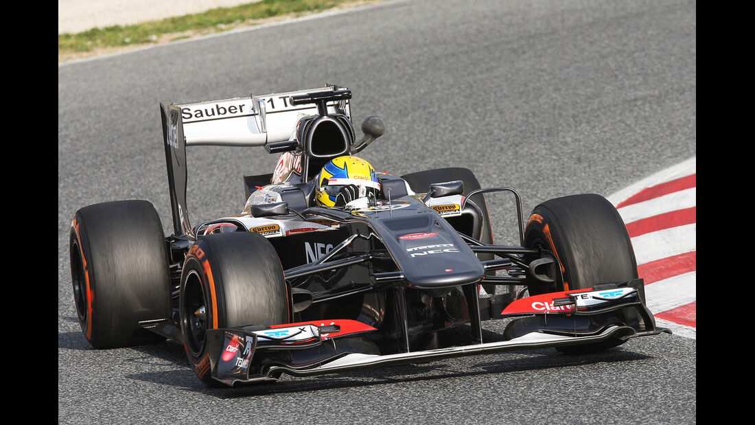 Esteban Gutierrez, Sauber, Formel 1-Test, Barcelona, 19.2.2013