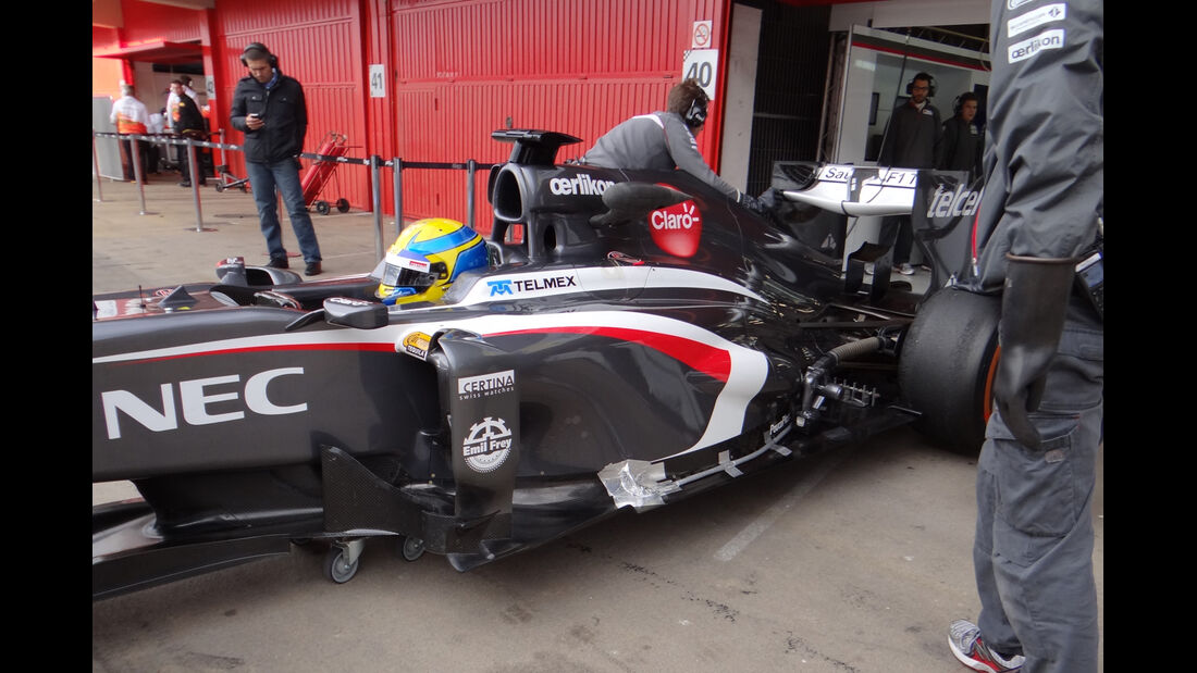 Esteban Gutierrez  - Sauber - Formel 1 - Test - Barcelona - 19. Februar 2013