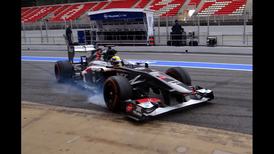 Esteban Gutierrez  - Sauber - Formel 1 - Test - Barcelona - 19. Februar 2013