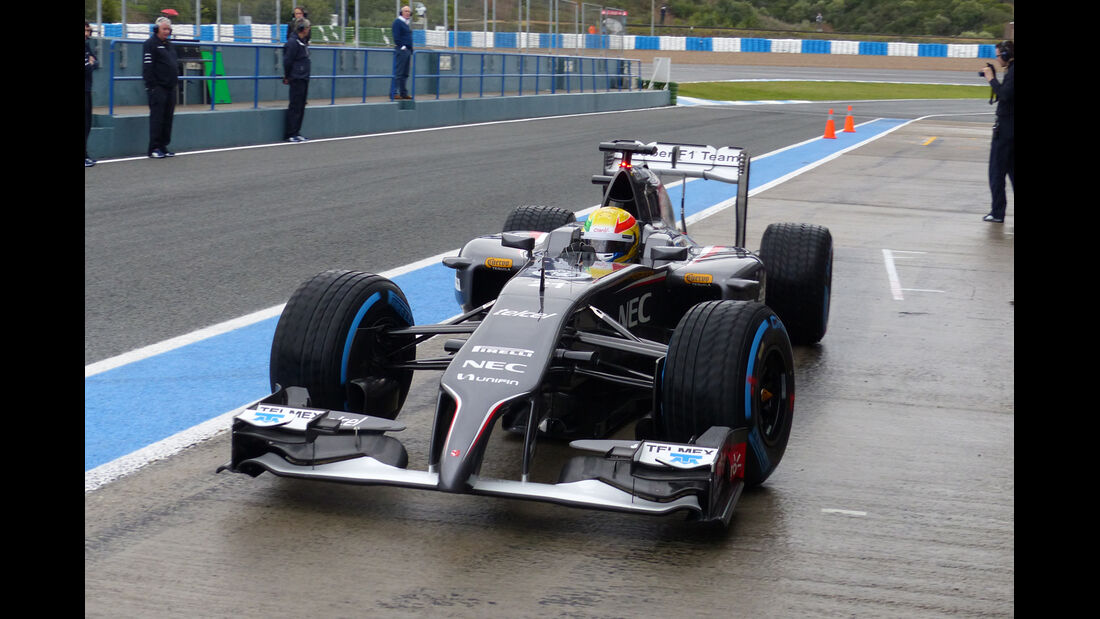 Esteban Gutierrez - Sauber - Formel 1 - Test - Jerez - 29. Januar 2014