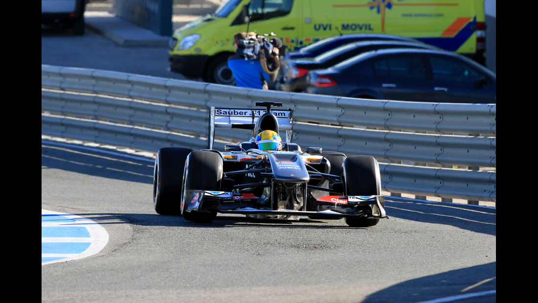 Esteban Gutierrez, Sauber, Formel 1-Test, Jerez, 7.2.2013