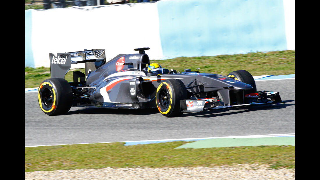 Esteban Gutierrez, Sauber, Formel 1-Test, Jerez, 8. Februar 2013