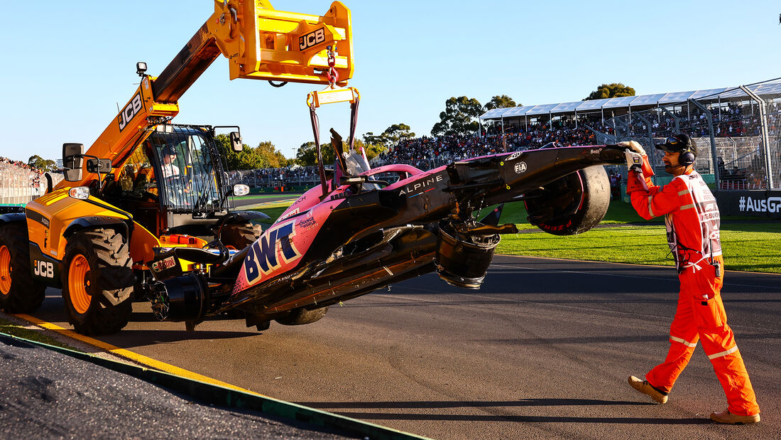 Esteban Ocon - Crash - GP Australien 2023