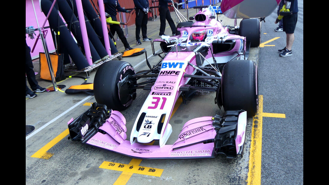 Esteban Ocon - Force India - F1-Test - Barcelona - Tag 8 - 9. März 2018