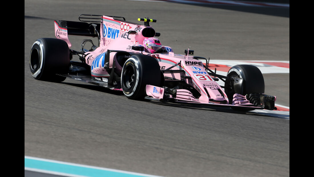 Esteban Ocon - Force India - Formel 1 - Abu Dhabi - Test 2 - 29. November 2017