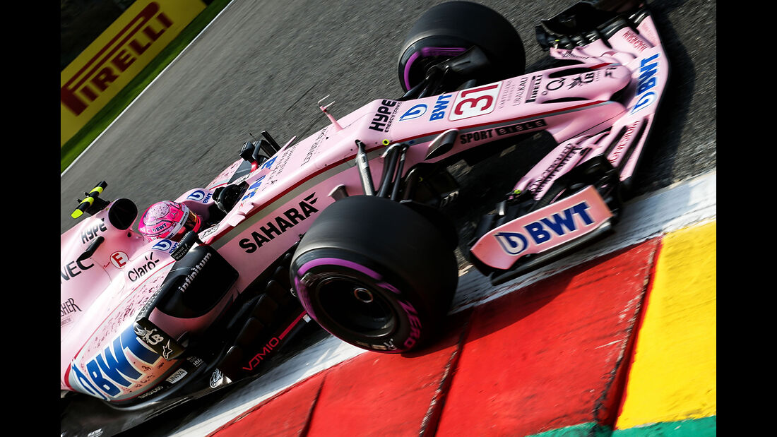 Esteban Ocon - Force India - Formel 1 - GP Belgien - Spa-Francorchamps - 26. August 2017