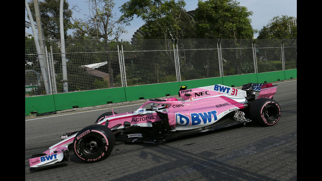 Esteban Ocon - Force India - Formel 1 - GP Singapur - 14. September 2018