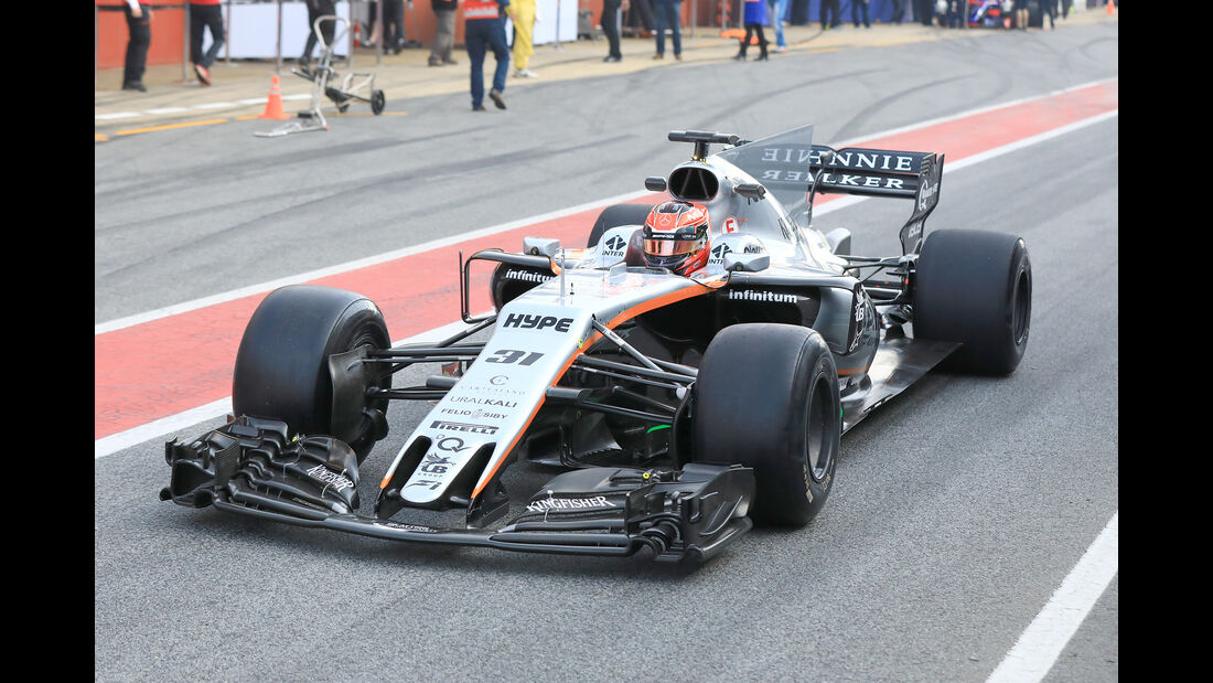 Esteban Ocon - Force India - Formel 1 - Test - Barcelona - 9. März 2017