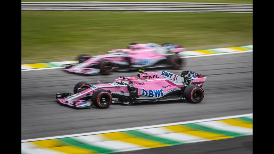 Esteban Ocon - Force India - GP Brasilien - Interlagos - Formel 1 - Samstag - 10.11.2018