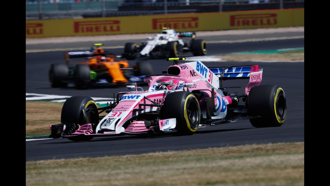 Esteban Ocon - Force India - GP England - Silverstone - Formel 1 - Freitag - 6.7.2018
