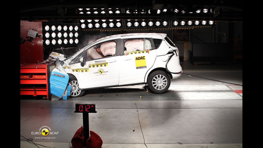 EuroNCAP-Crahtest Ford B-Max Frontal