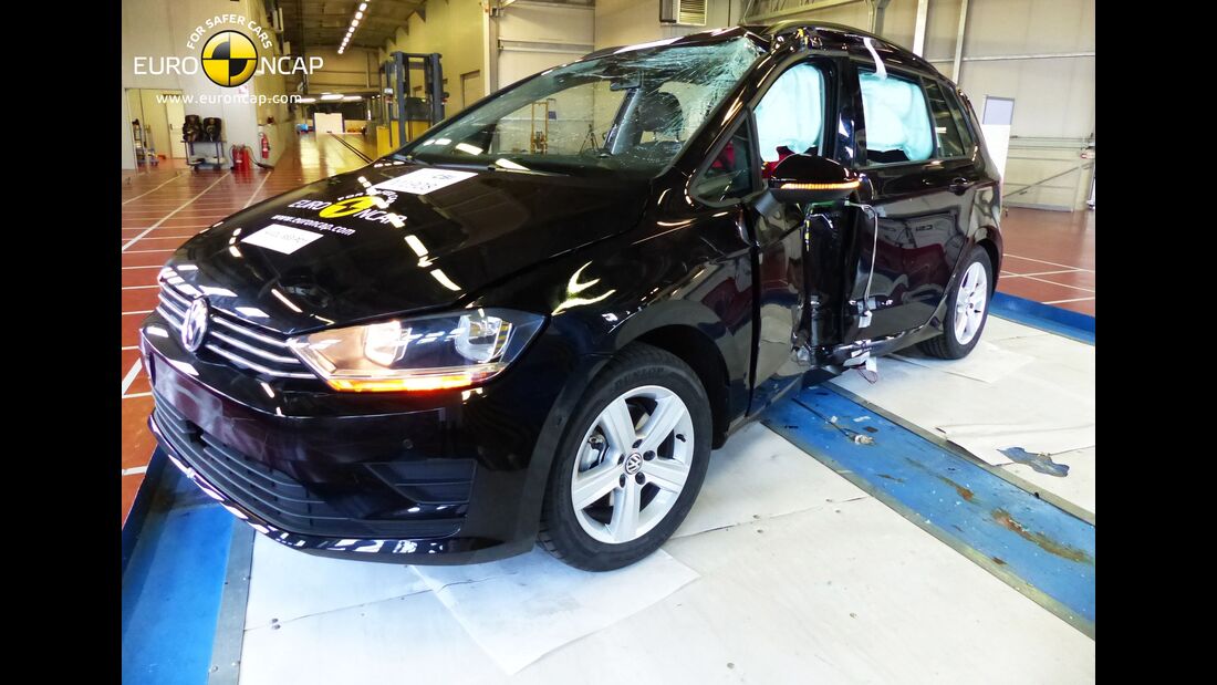 EuroNCAP-Crashtest VW Golf Sportsvan