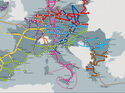 Europäisches Transportnetz TEN-T Straßennnetz