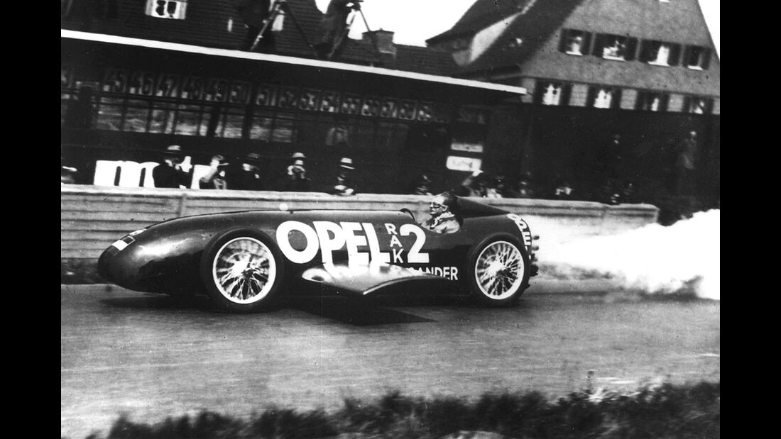 F. von Opel im RAK 2, 1928