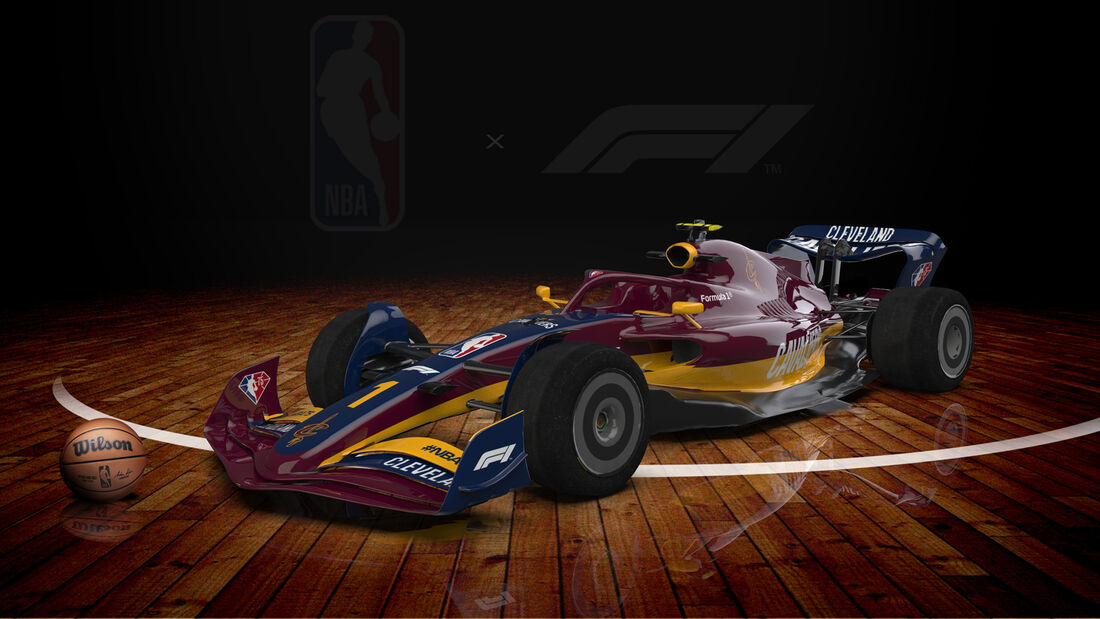 F1-Auto 2022 - NBA-Lackierung - Cleveland Cavaliers