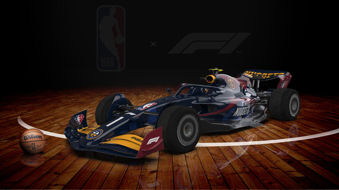 F1-Auto 2022 - NBA-Lackierung - Denver Nuggets