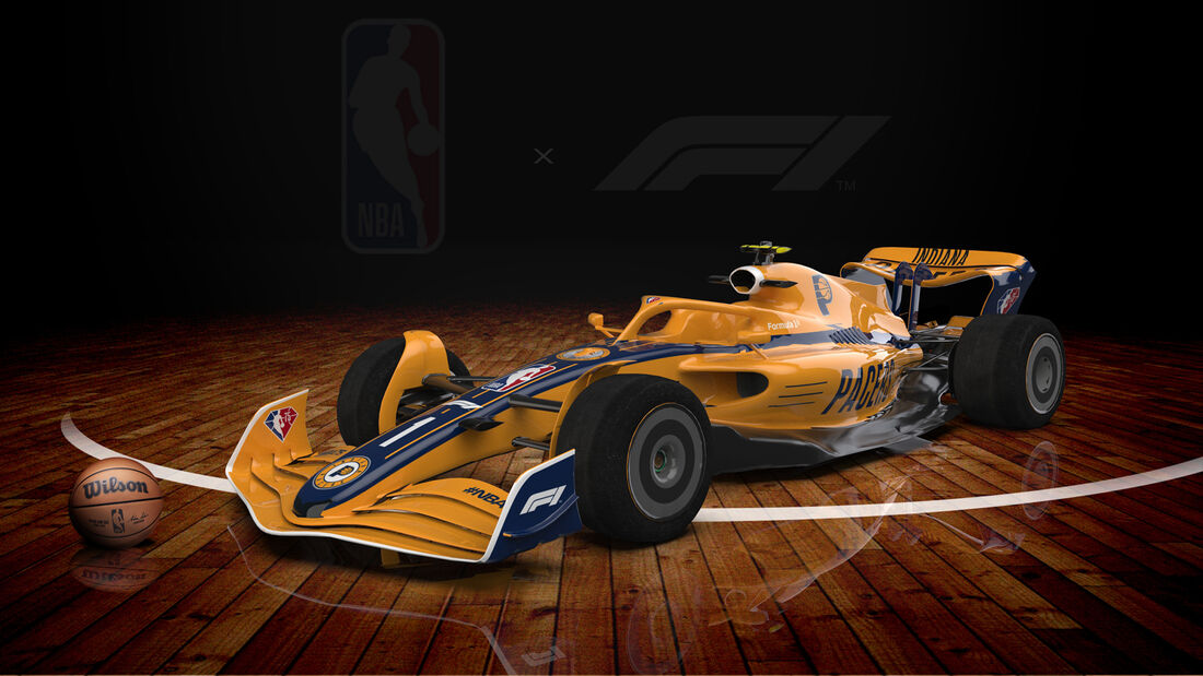 F1-Auto 2022 - NBA-Lackierung - Indiana Pacers