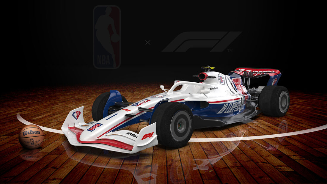 F1-Auto 2022 - NBA-Lackierung - Los Angeles Clippers