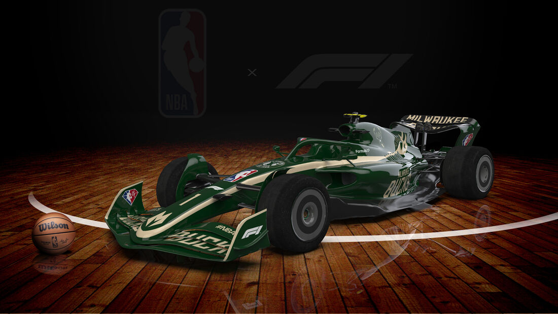 F1-Auto 2022 - NBA-Lackierung - Milwaukee Bucks