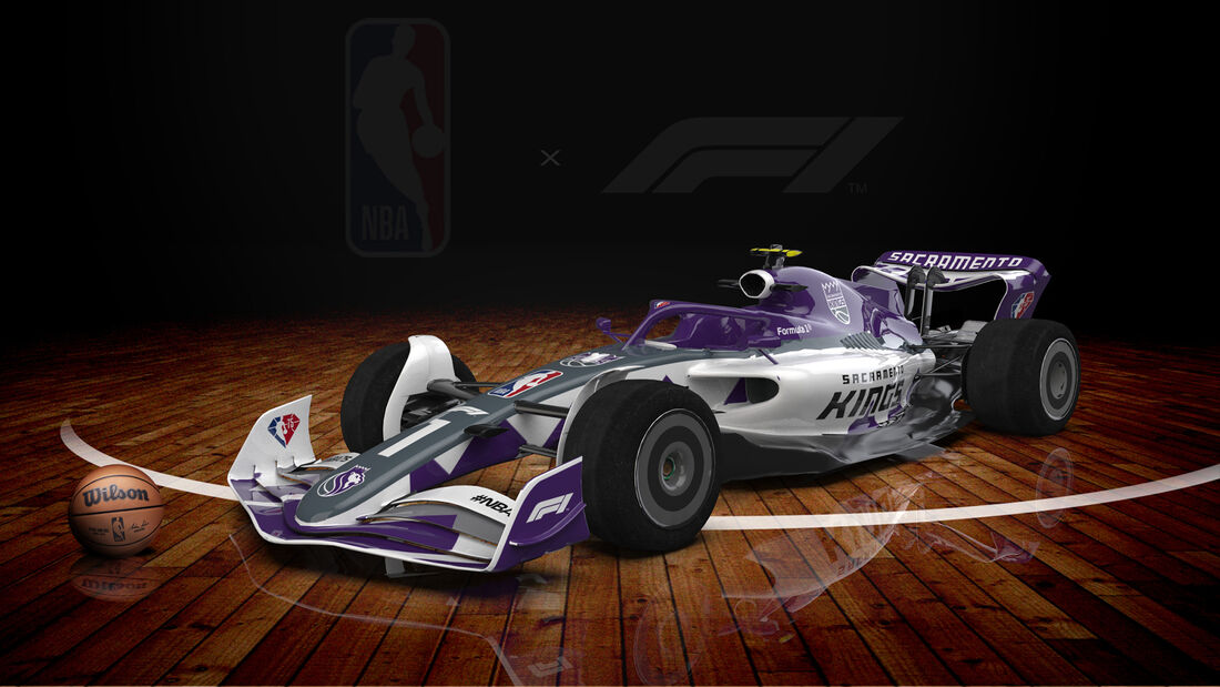 F1-Auto 2022 - NBA-Lackierung - Sacramento Kings