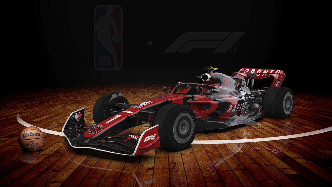 F1-Auto 2022 - NBA-Lackierung - Toronto Raptors