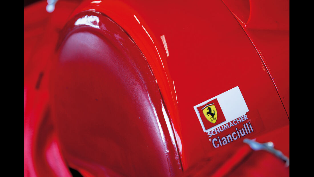 F1 Clienti, Detail, Schumacher, Schriftzug