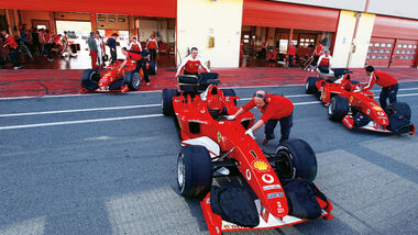 F1 Clienti, Ferrari, Boxengasse