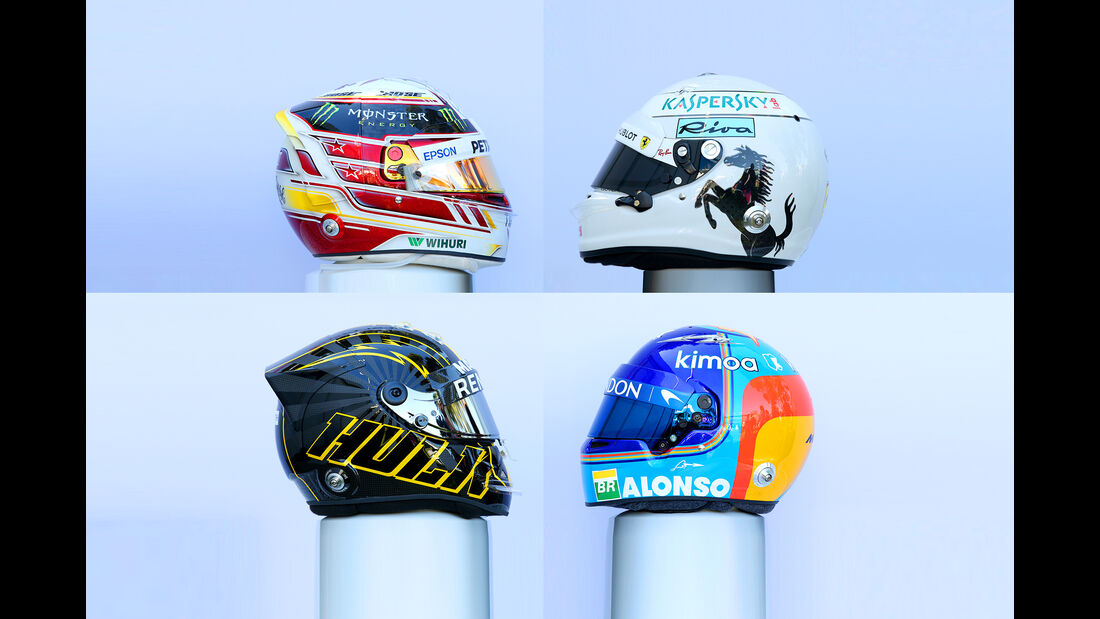 F1-Helme 2018 - Collage