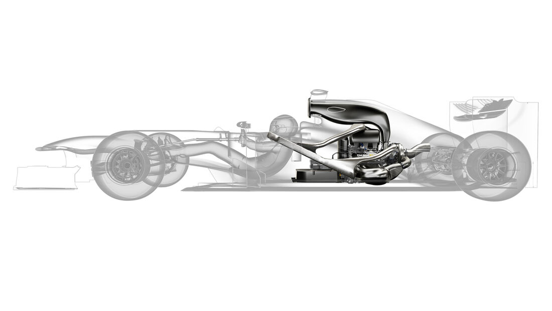 F1 Motor 2014 Renault Zeichnung