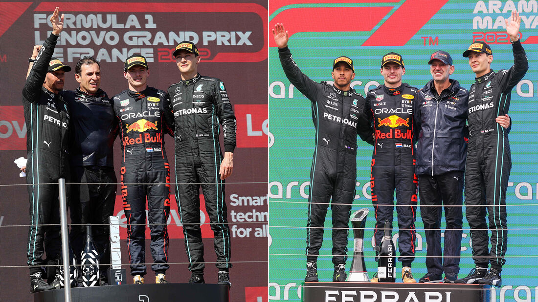 F1 Podium GP Frankreich & GP Ungarn 2022