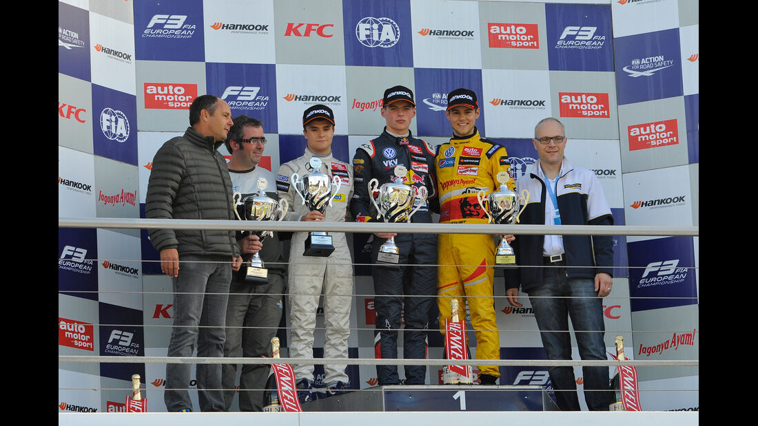 FIA Formel 3 Europameisterschaft - Podest - Hockenheim - 1. Rennen - 10/2014