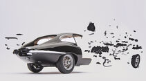 Fabian Oefner, Jaguar E-Type Coupé, Zeichnung