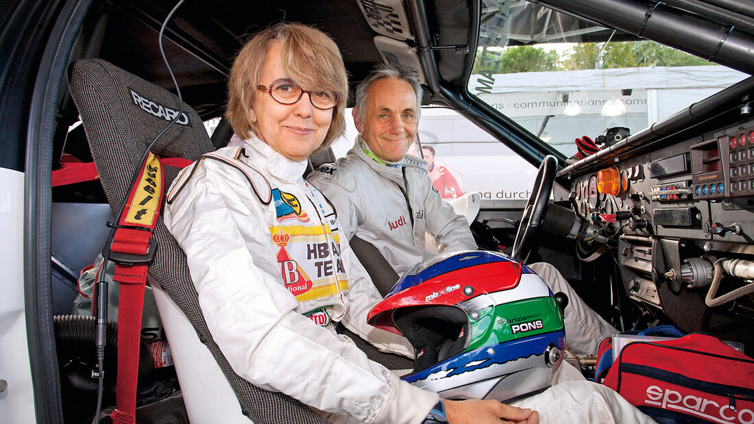 Fabrizia Pons, Rallye-Quattro, Cockpit