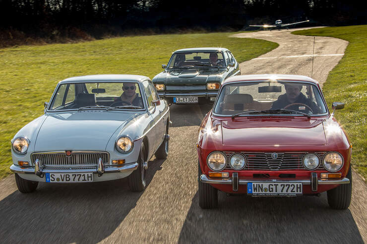Fahrbericht Alfa 2000 Gtv Ford Capri 2600 Gt Und Mgb Gt