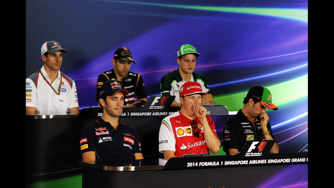 Fahrer-Pressekonferenz - Formel 1 - GP Singapur - 18. September 2014