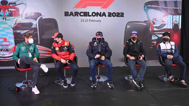 Fahrer-Pressekonferenz - Testfahrten Barcelona 2022