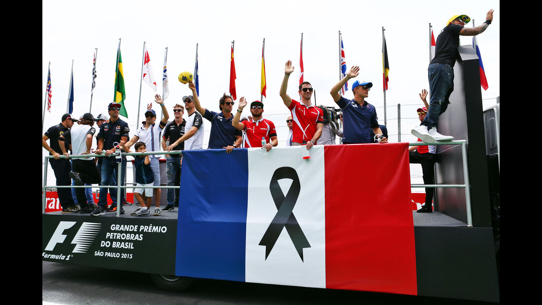 Fahrerparade - Formel 1 - GP Brasilien- 15. November 2015