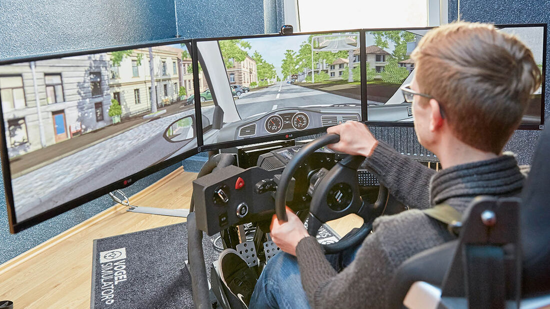 Fahrsimulator in der Fischer Academy