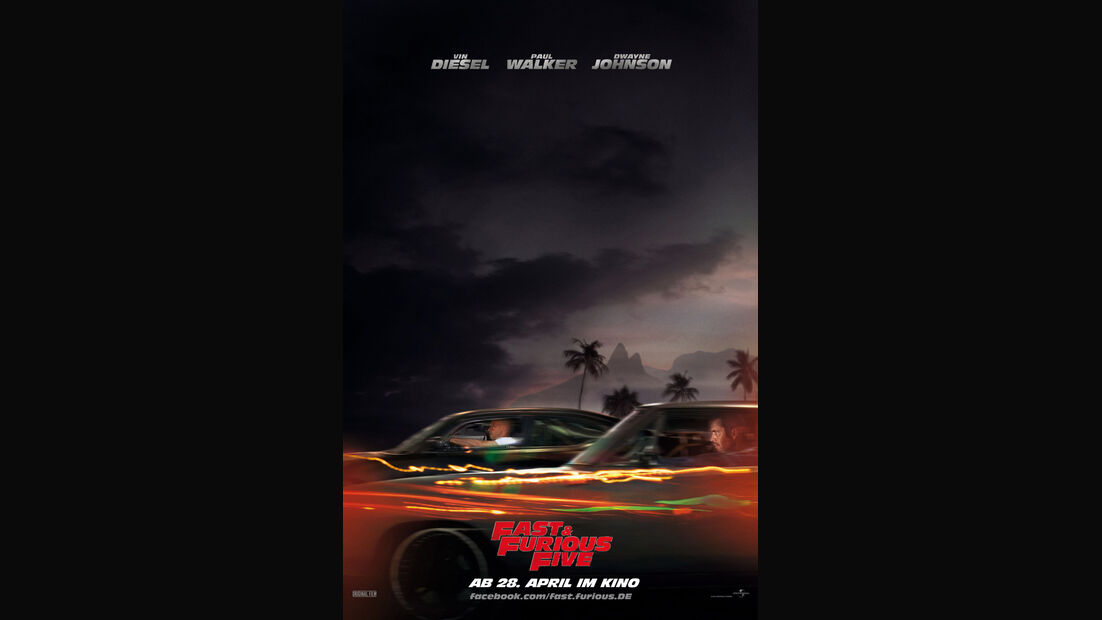 Fast & Furious Five, Filmplakat