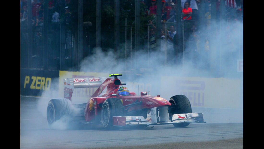 Felipe Massa Burnout GP Brasilien 2011