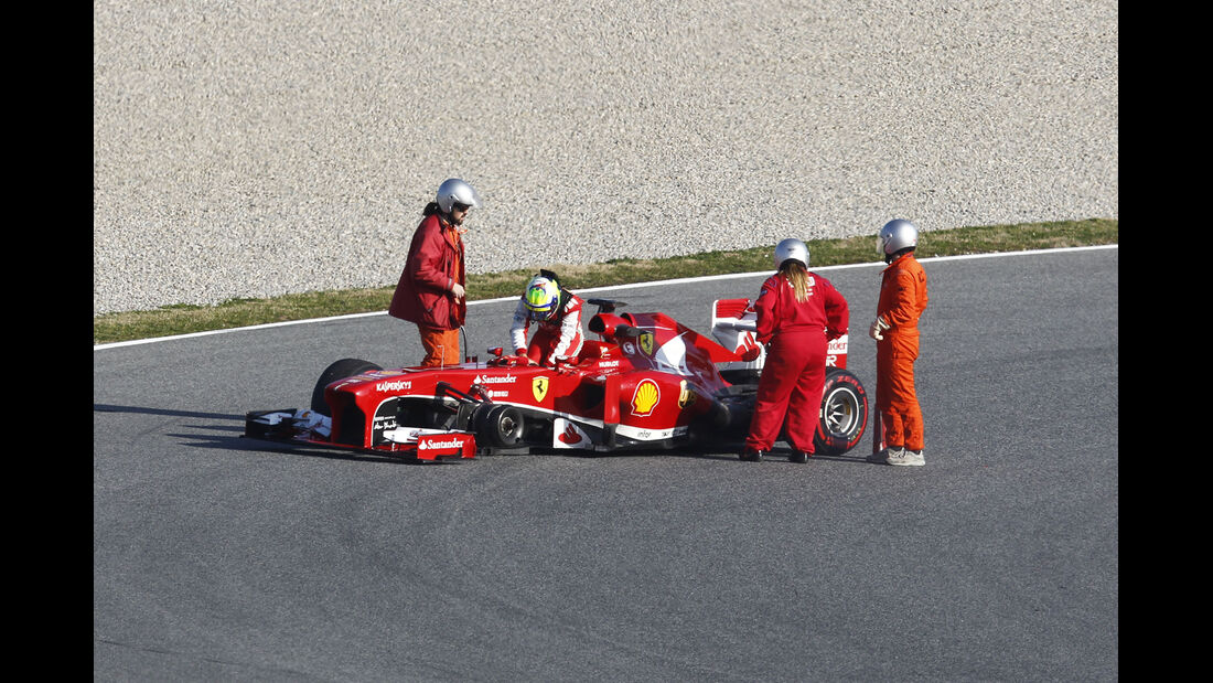 Felipe Massa Ferrari F1 Test Barcelona 2013