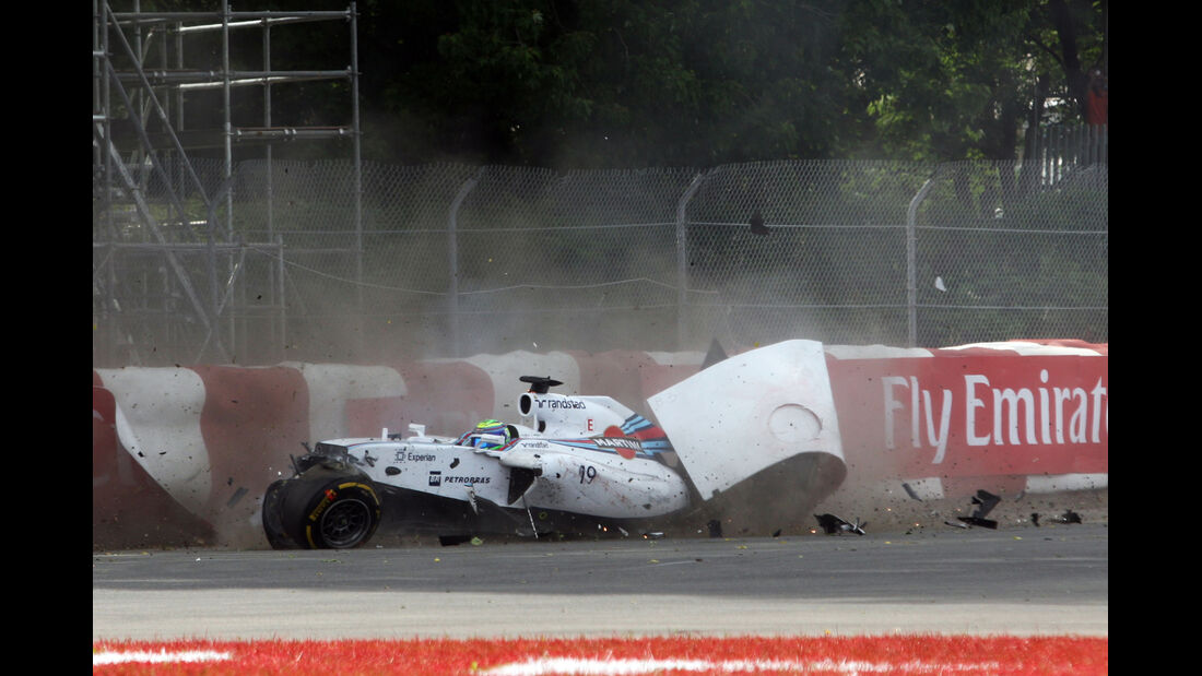 Felipe Massa - GP Kanada - Crashs 2014