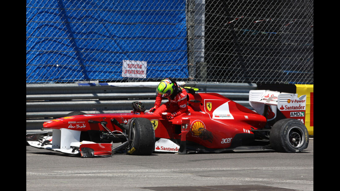 Felipe Massa GP Monaco Crashs 2011
