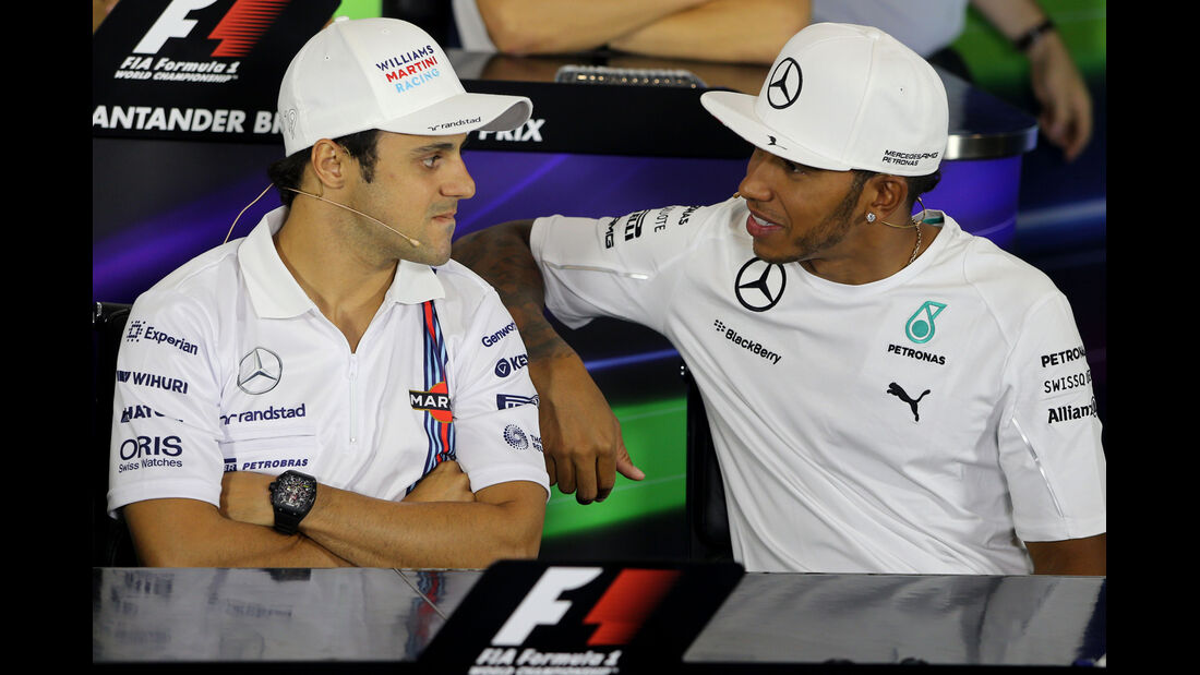 Felipe Massa & Lewis Hamilton - Formel 1 - GP England - Silverstone - 3. Juli 2014