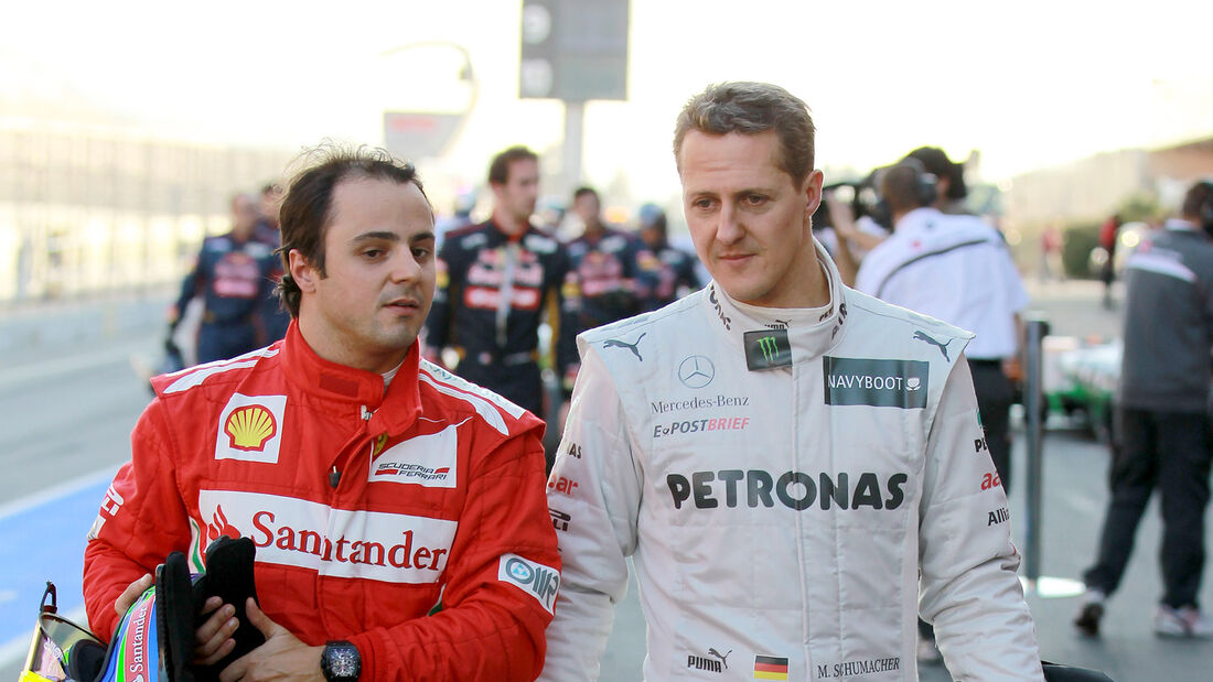 Felipe Massa Michael Schumacher 2012