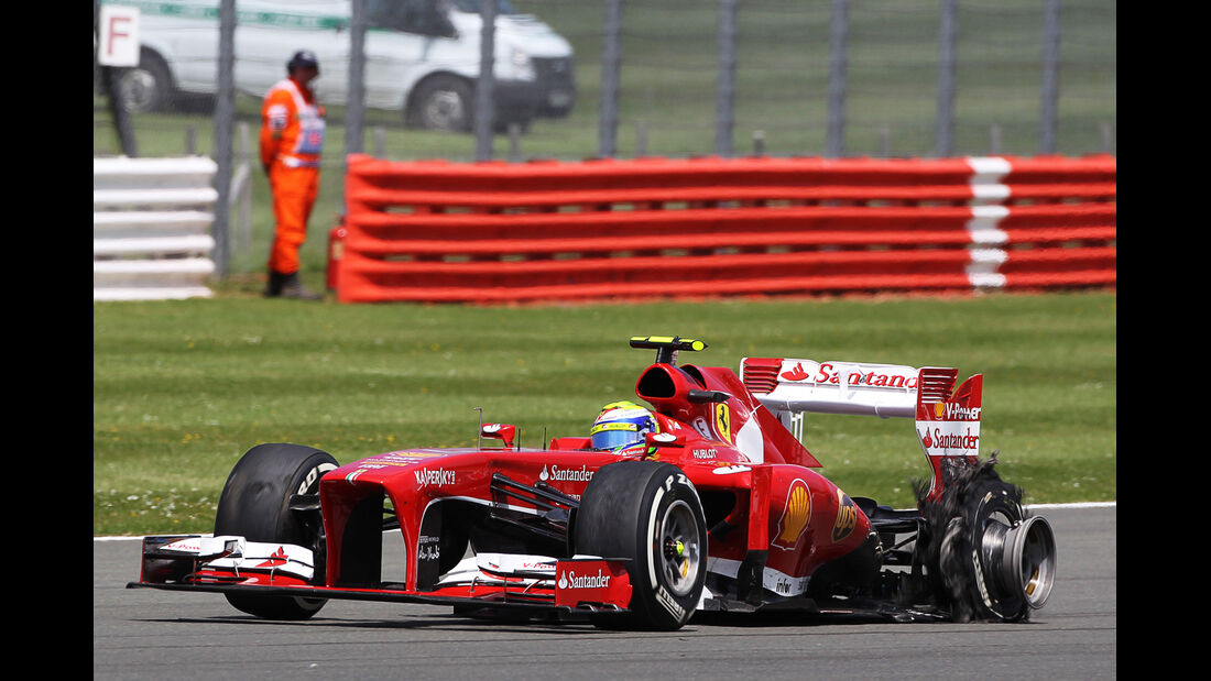 Felipe Massa - Reifenschaden GP England 2013