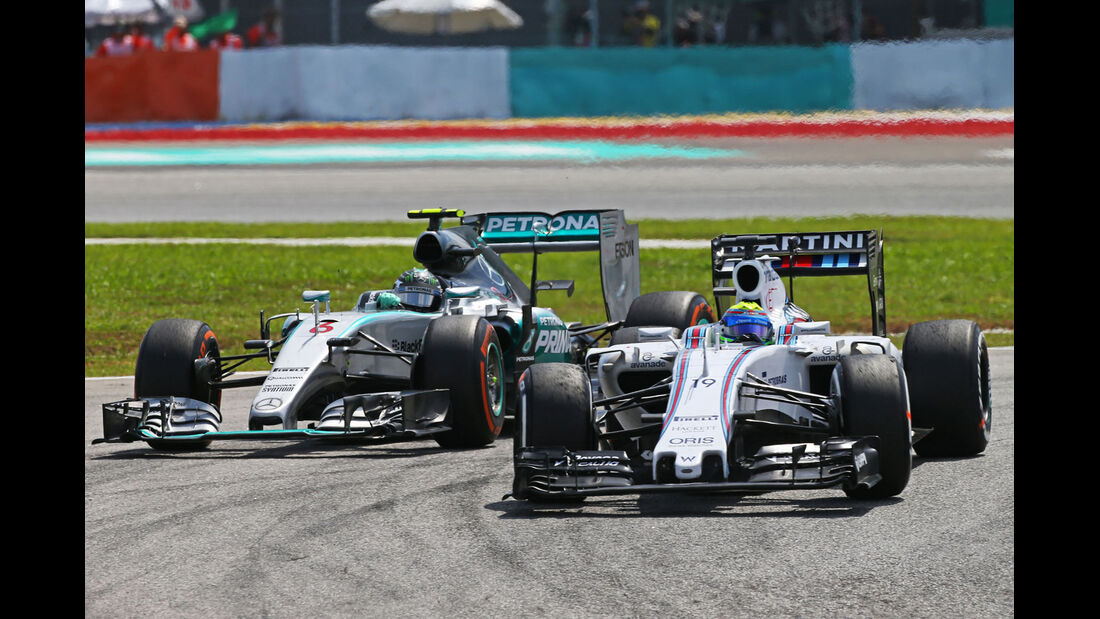 Felipe Massa - Williams - Nico Rosberg - Mercedes - GP Malaysia 2015 - Formel 1