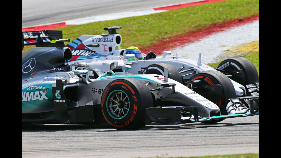 Felipe Massa - Williams - Nico Rosberg - Mercedes - GP Malaysia 2015 - Formel 1