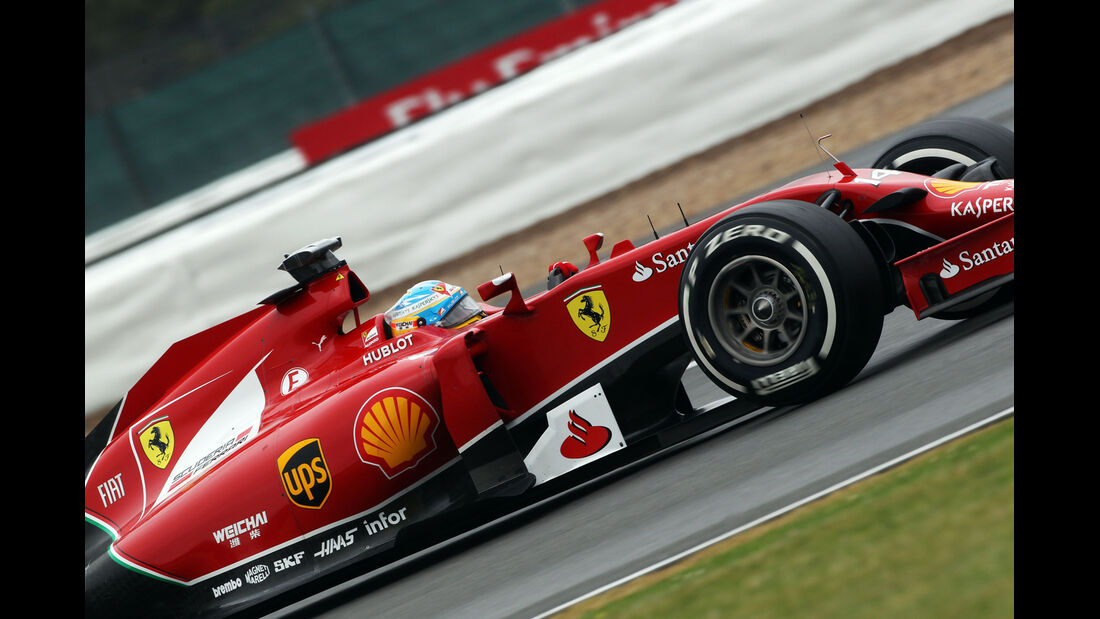 Fernando Alonso - Ferrari - Formel 1 - GP England - Silverstone - 5. Juli 2014