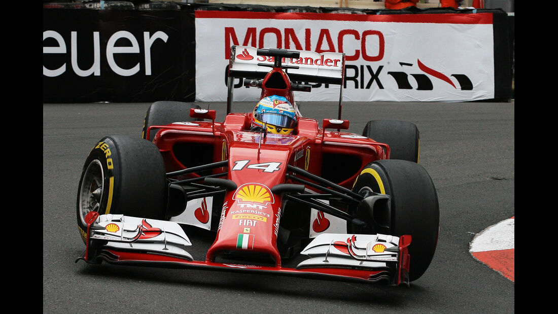 Fernando Alonso - Ferrari - Formel 1 - GP Monaco - 22. Mai 2014